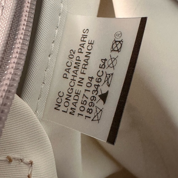 NEW Longchamp Le Pilage Light Grey - Limited Edition Eiffel Tower - Medium - Picture 15 of 16